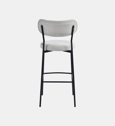 Archie Fabric Steel Bar Chair Grey