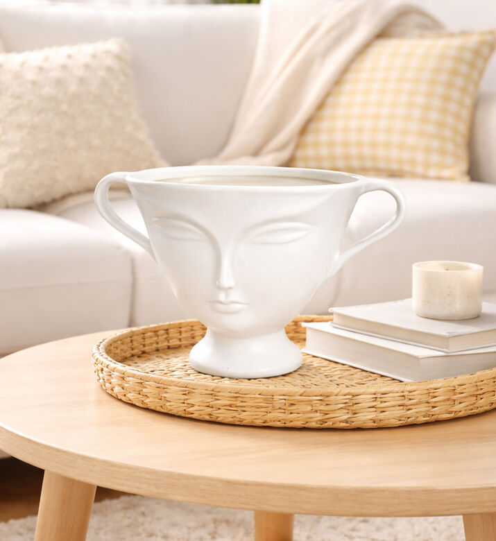 Kersten Fine Earthenware Face Planter, Packshot View