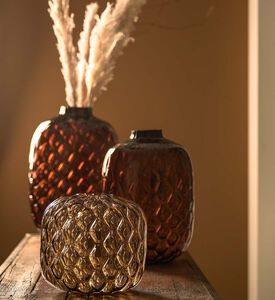 Carino Glass Round Flower Vase