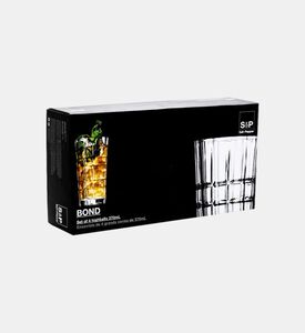 Bond Glass Lined High Balls 4-piece Set 370 Ml