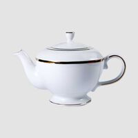 Gold-rimmed Porcelain Tea Pot