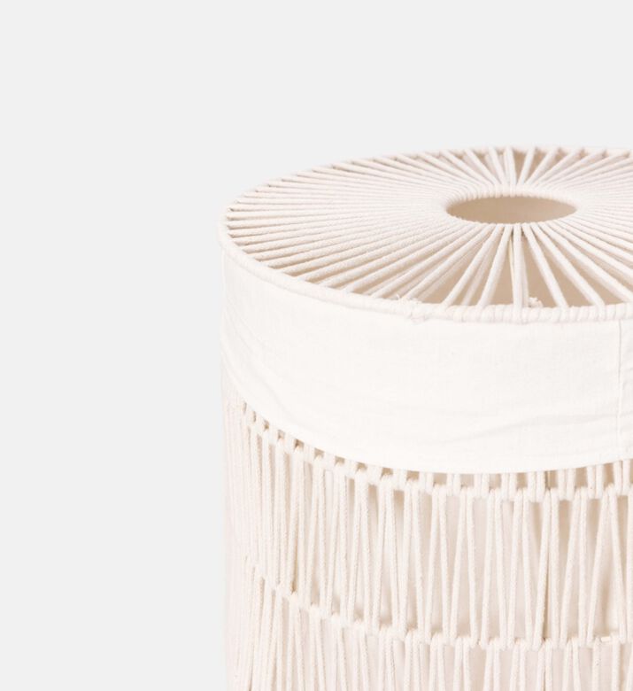 Cotton Rope Lining Laundry Basket