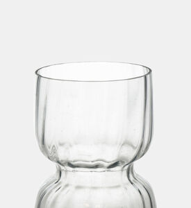 Three-layer Clear Glass Vase