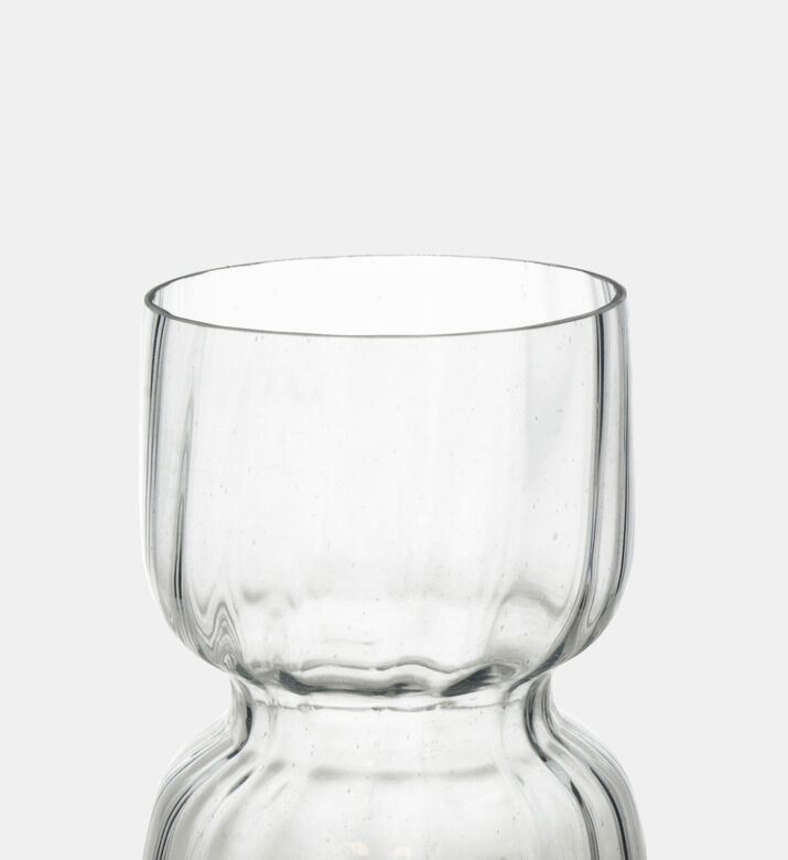 Three-layer Clear Glass Vase