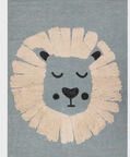 Dyed Cotton Chenille Lion-print Rug