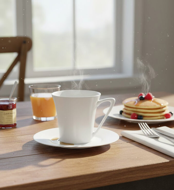 Guy Degrenne Boreal Porcelain Coffee Cup, Packshot View