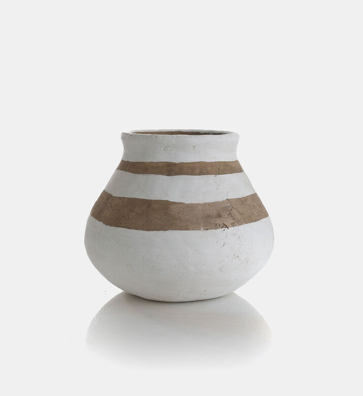 Jolipa Kenya Ceramic Large Low Vase, Packshot View