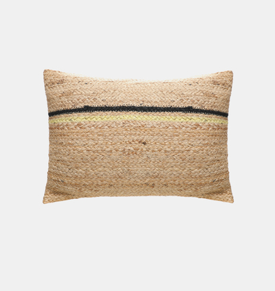 Vlad Jute Fabric Square Filled And Vaccumed Cushion