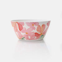 Melamine Rose-print Round Bowl