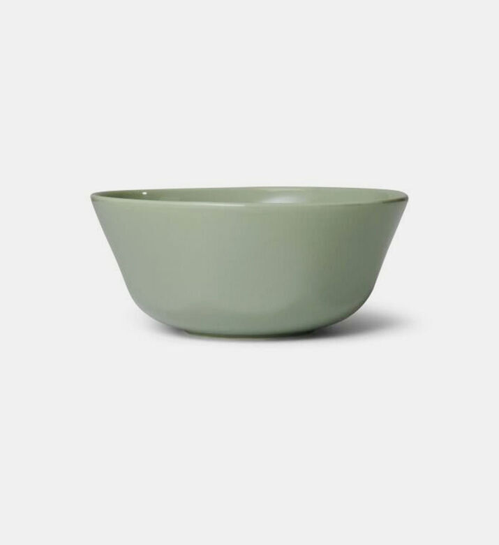 Essenza Porcelain Round Deep Medium Bowl, Green, 15-cm, Packshot View