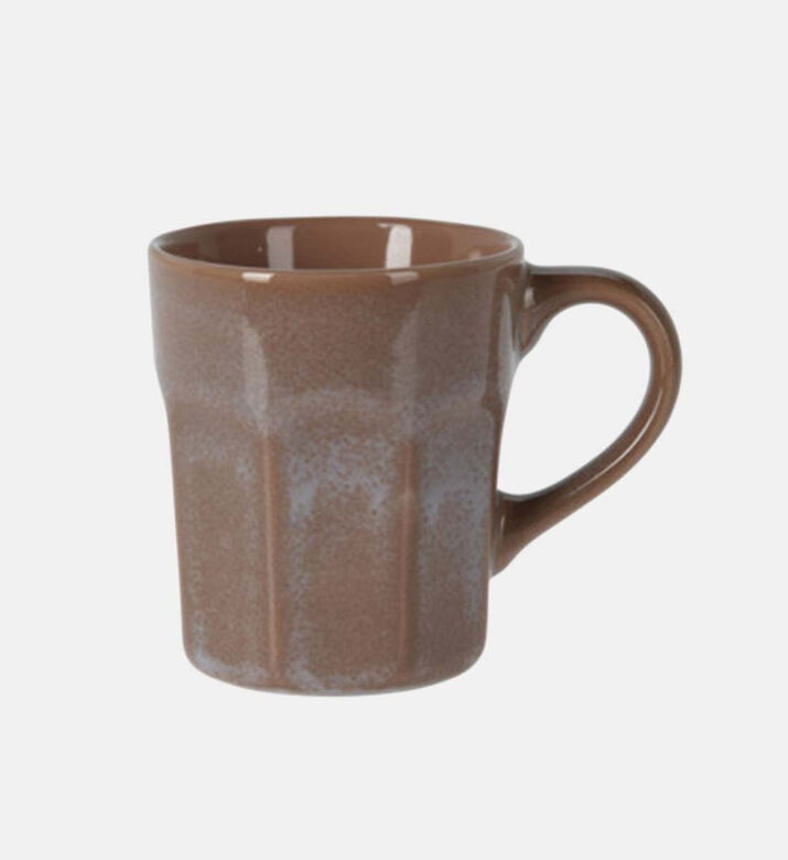 Excellent Houseware Stoneware Handled Mug, Light-pink, Packshot View Excellent Houseware Stoneware Handled Mug, Light-pink, Packshot View