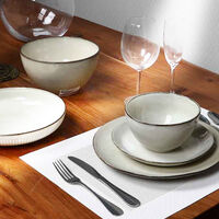 Cream Porcelain Dinner Plate