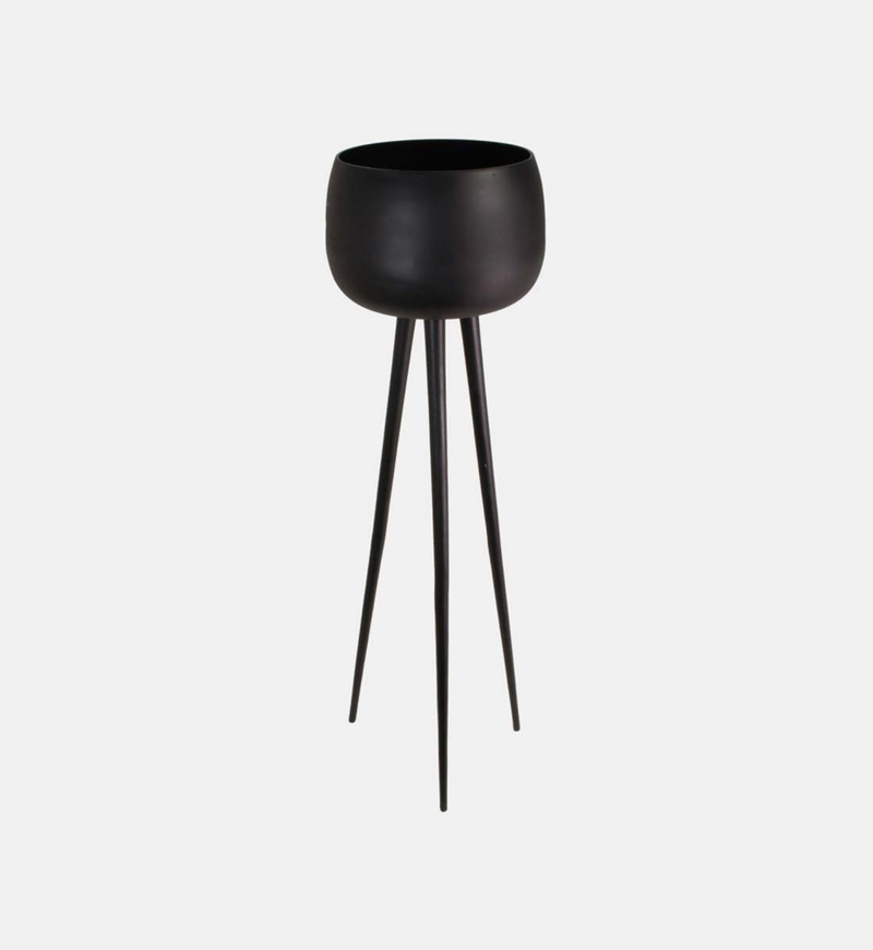 Aluminum Footed Round Planter