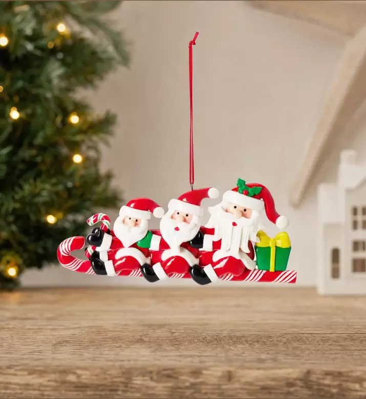 Home Deco and More Festive Figures Miniature Sleigh Hanging Ornament, Model View