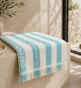 Green Petition Delmor Stripped Beach Towel, Blue, 100x180-cm, Packshot View