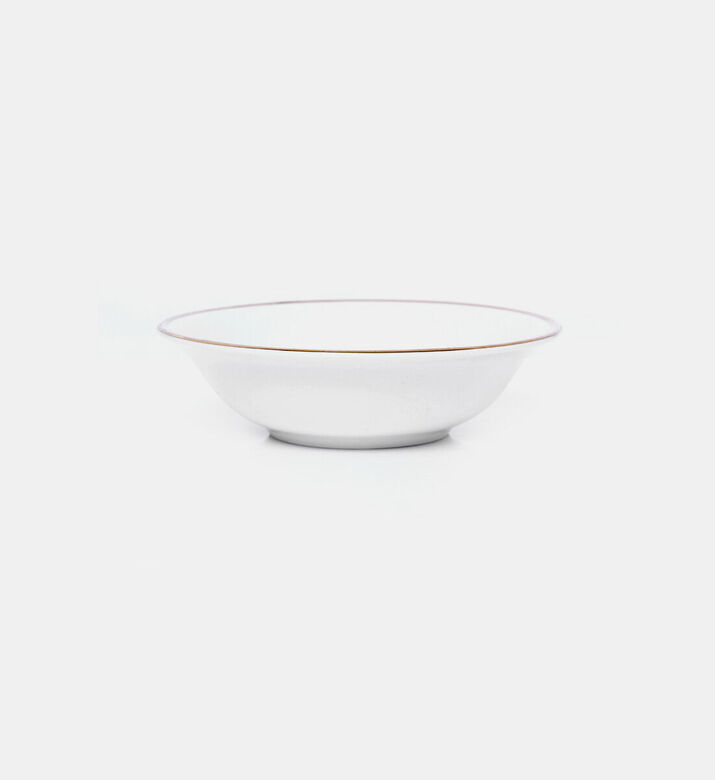 Home Deco and More Gold-rimmed Porcelain Breakfast Bowl, Packshot View