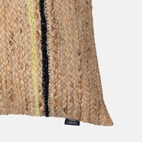 Nara Jute Fabric Rectangular Filled And Vaccumed Cushion