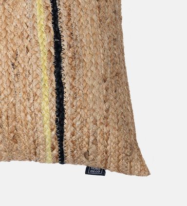 Nara Jute Fabric Rectangular Filled And Vaccumed Cushion