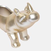 Stoneware Rhinoceros Large Planter 22.3x8x12.8 Cm
