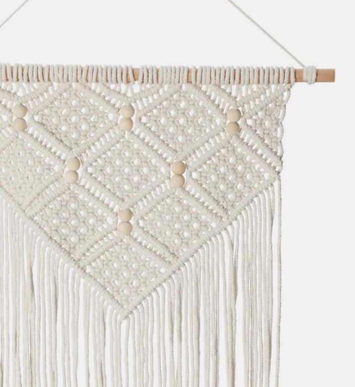 Home and Styling Cotton Tassels Decorative Wall Hanger, Packshot View