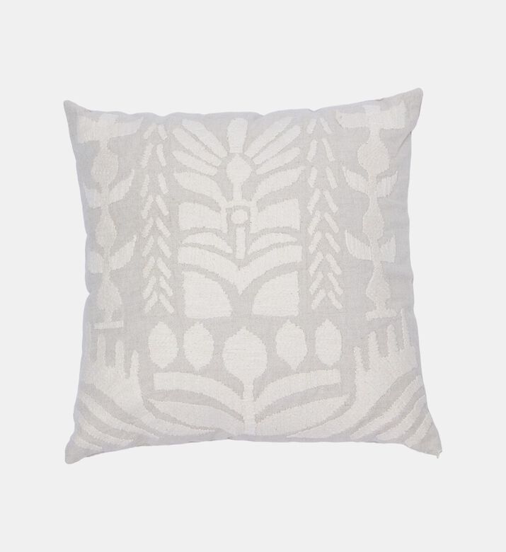 Home Deco and More Nalini Embroidered Throw Pillow 45x45 Cm, Packshot View