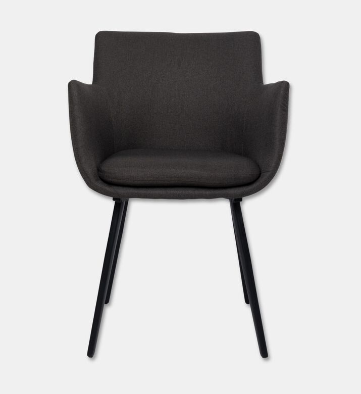 Home Deco and More Camron Fabric Dining Arm Chair, Green, Packshot View