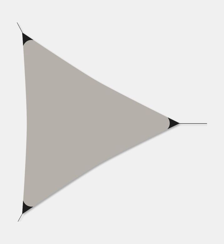 Home Deco and More Triangle Shade Cloth 3.6x3.6x3.6m Taupe, Packshot View