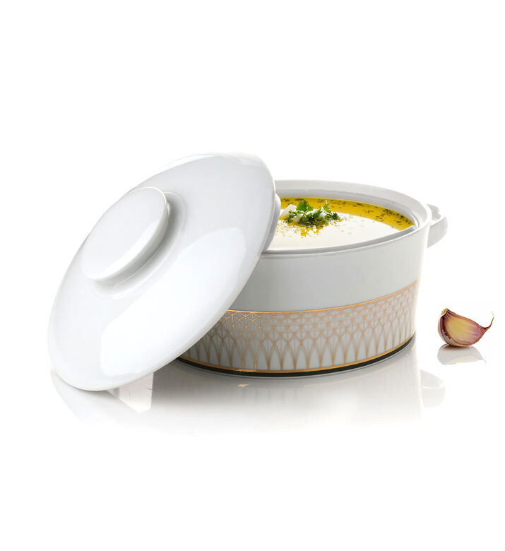 Oliva Porcelain Soup Tureen - 24 Cm