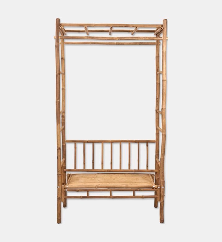 Home Deco and More Bench Bamboo With Pergola, Packshot View