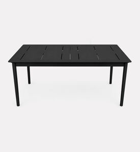 Home Deco and More Laser-cut Aluminum Extension Dining Table, Anthracite, Packshot View