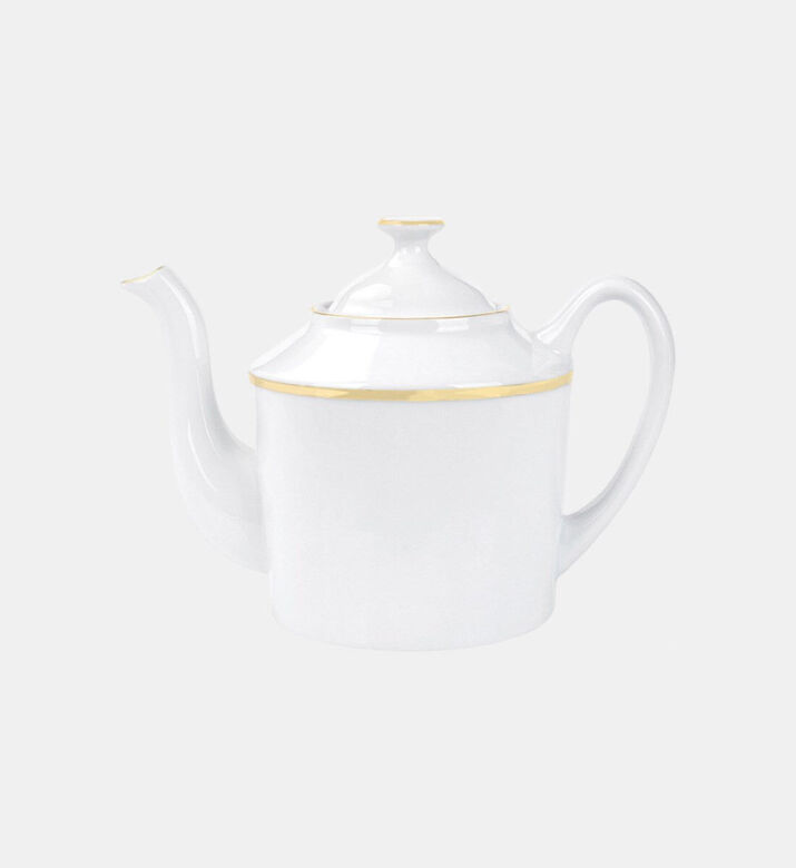 Home Deco and More Porcelain Golden-details Tea Pot, Packshot View