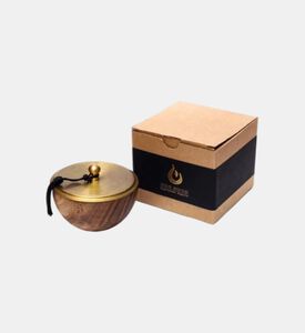 Nour Bougie Acacia Ceramic Bowl Candle, Light-brown, 9.5-cm, Packshot View