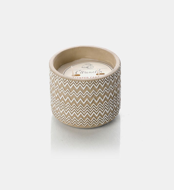 Citronella Candle-in-cement Pot Design 3