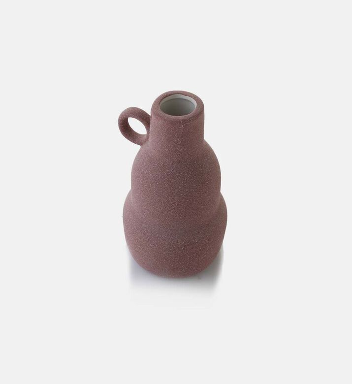 Ceramic Layered Round Handled Vase