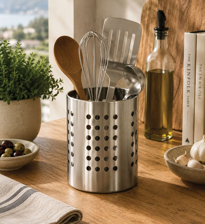 Excellent Houseware Stainless Steel Cutlery Holder, Packshot View
