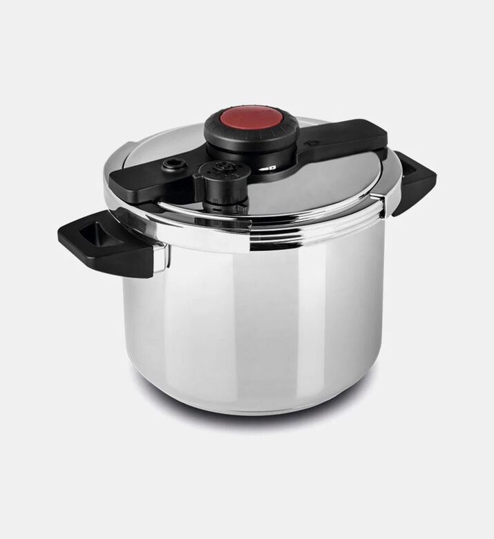 Abril Flores Mil Startwist Pressure Cooker, Silver, 8-l, Packshot View