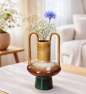 Kersten Handled Glazed Stoneware Vase 25x23x42cm, Packshot View