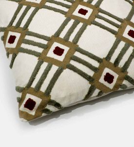 Home Deco and More Norma Cotton Square Cushion, Packshot View