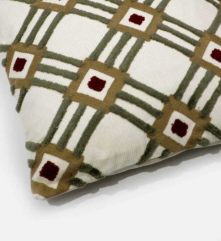 Home Deco and More Norma Cotton Square Cushion, Packshot View