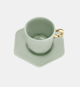 Porcelain Geometric Espresso Cup