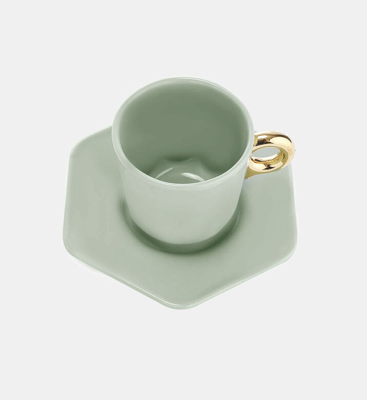 Porcelain Geometric Espresso Cup