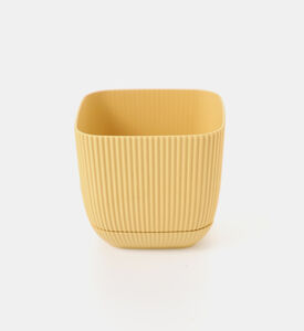 Square Ribbed Flowerpot