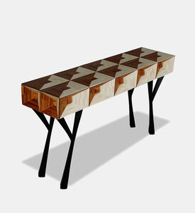 Home Deco and More Pyramid Console Table, Packshot View