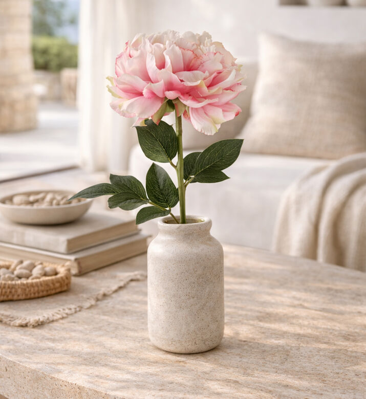 Decostar Paeonia Rosaline Faux Branch, Pink, Packshot View