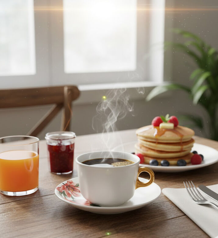 Essenza Coffee Cup And Saucer Gallery, Off-white, 220-ml, Packshot View