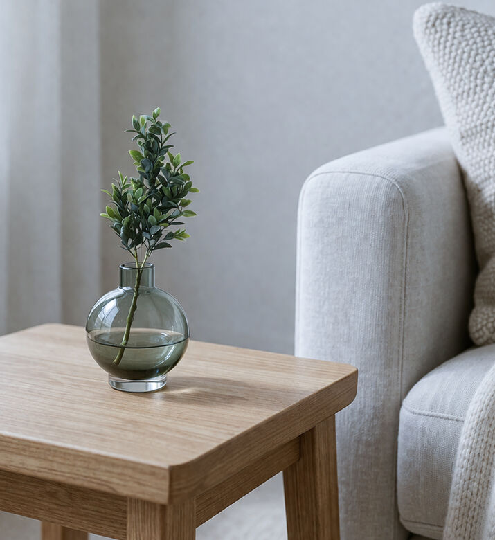 Home Deco and More Leaf Design Dusty-finish Single Branch, Packshot View