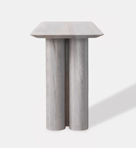 Home Deco and More Acacia Wood Spherical Legs Console, Packshot View