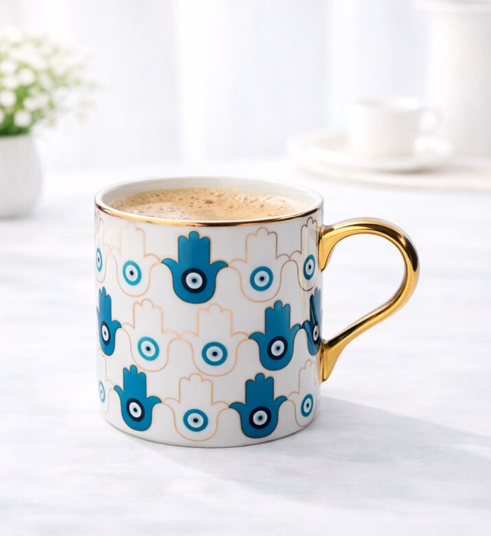 Home Deco and More Hand-of-fatima Printed Mug, Packshot View