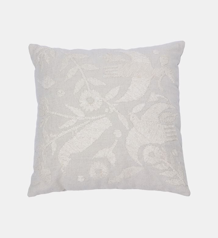 Veda Embroidered Throw Pillow 45x45 Cm
