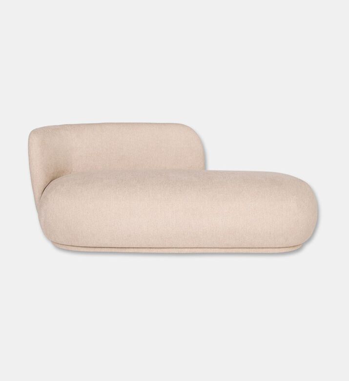 Home Deco and More Lectus Serpentine Lounge Sofa, Beige, Packshot View